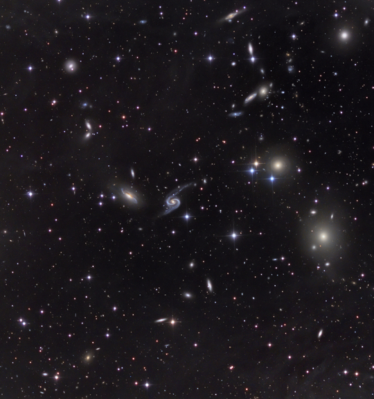 NGC 80 and the Arp 65 group of galaxies - Image Courtesy of Makis Palaiologou, Stefan Binnewies, Josef Pöpsel: www.capella-observatory.com