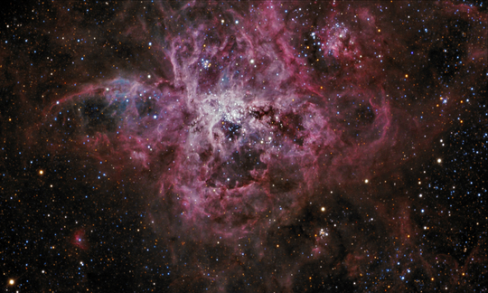 An RGB image of the Tarantula Nebula - Image Courtesy of Steve Crouch