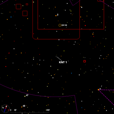 Finder chart for the double star KNT 1 in Cepheus