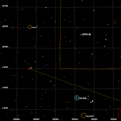 Finder chart for the double star STFA 48 in Vulpecula