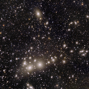 The galaxies of ACO 426 provided by ESA/Euclid/Euclid Consortium/NASA, image processing by J.-C. Cuillandre (CEA Paris-Saclay), G. Anselmi