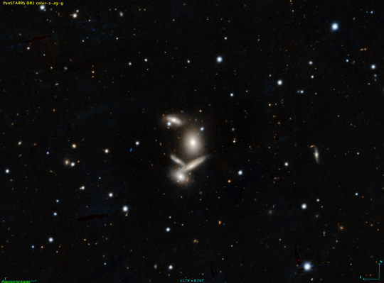 This image of Hickson 40 was provided by the Pan-STARRS1 Surveys