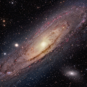 The Andromeda Galaxy (Messier 31) with M32 and M110 courtesy of Patrick A. Cosgrove