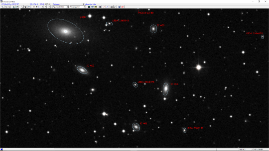 Megastar chart of the NGC 2340 field