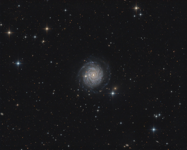 The face-on spiral galaxy NGC 3344 in the Constellation of Leo Minor - Image Courtesy of Bernhard Hubl