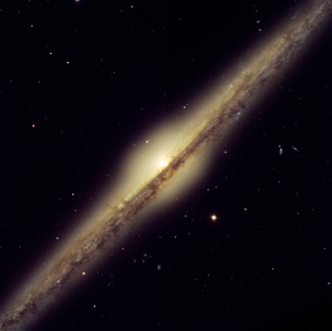 Edge-on galaxy NGC 4565 in Coma Berenices - Credit: ESO