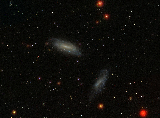 Galaxies NGC 672 and IC 1727 in Triangulum by the Sloan Digital Sky Survey (SDSS)