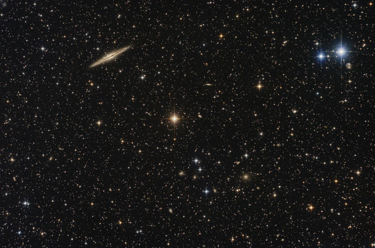 NGC 891 and Abell 347 - image courtesy of Michael S. Fulbright