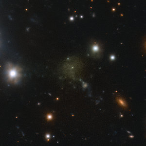An image of the ultra-diffuse galaxy UDG 32 in Hydra taken by the VLT Survey Telescope courtesy of ESO/Iodice et al.
