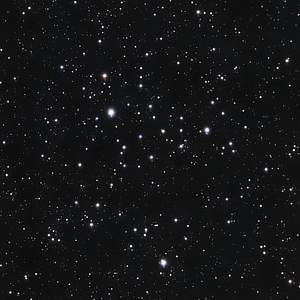 An image of open cluster Alessi 1 in Cassiopeia taken by Patrick Maloney with his SeeStar S50.