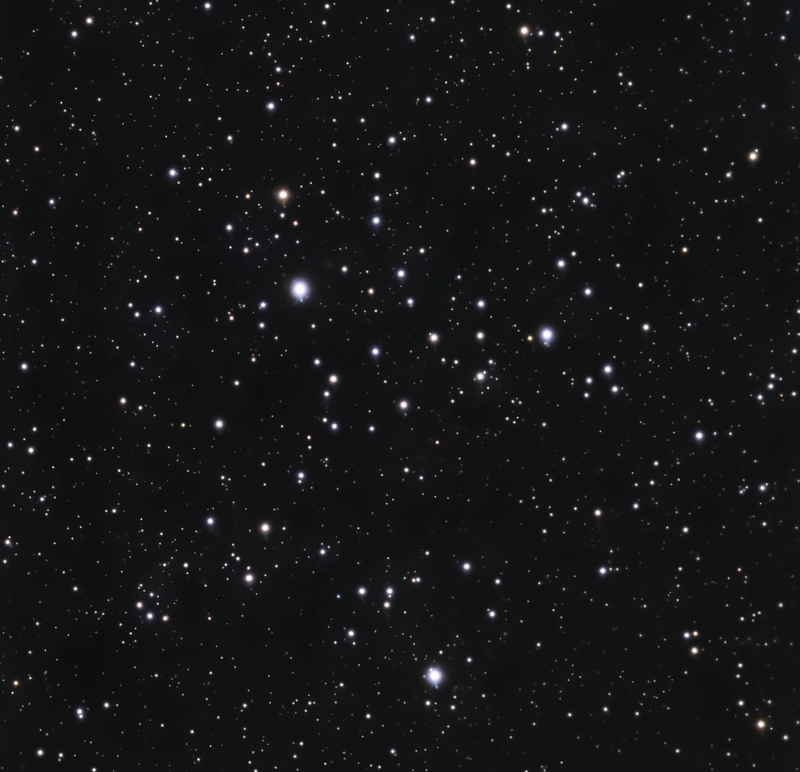 An image of open cluster Alessi 1 in Cassiopeia taken by Patrick Maloney with his SeeStar S50.