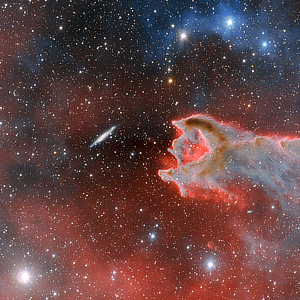 A colourful and detailed optical image of region around the Cometary Globule CG4 in Puppis courtsey of CTIO/NOIRLab/DOE/NSF/AURA with image processing by T.A. Rector (University of Alaska Anchorage/NSF NOIRLab), D. de Martin & M. Zamani (NSF NOIRLab).