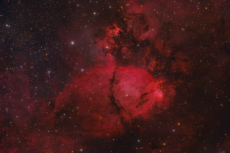 An image of the emission nebula IC 1795 (Fish Head Nebula) in Cassiopeia courtesy of Bernhard Hubl An image of the emission nebula IC 1795 (Fish Head Nebula) in Cassiopeia courtesy of Bernhard Hubl