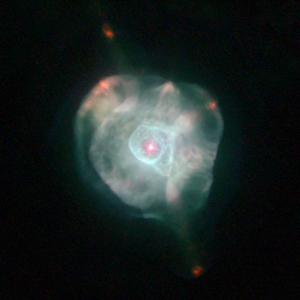 An image of planetary nebula IC 4593 provided by NASA, ESA, and The Hubble Heritage Team (STScI/AURA)
