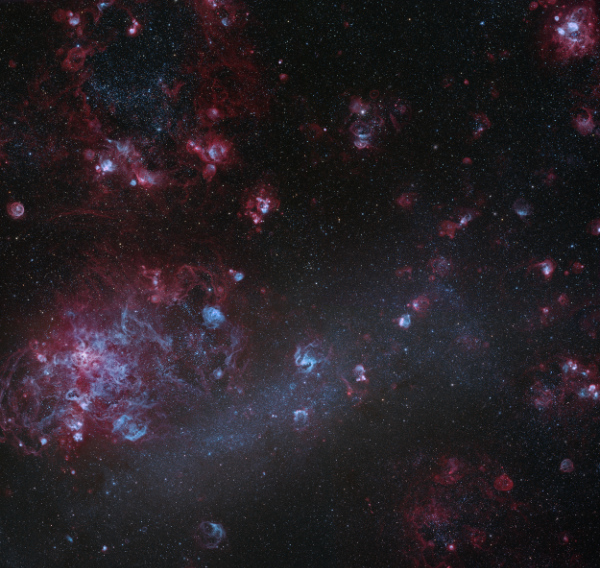 Structures of the Large Magellanic Cloud - Image Courtesy of Don Goldman and Josep Drudis