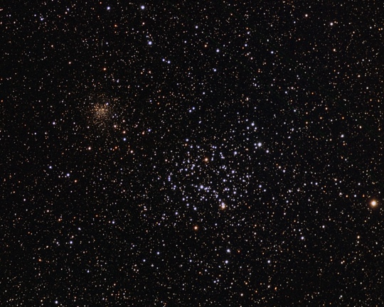 Messier 35 and NGC 2158 - Image Courtesy of David Davies