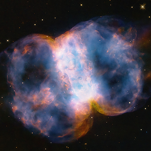 An image of Bipolar planetary nebula M76 in Perseus by the Hubble Space Telescope (Image credit: NASA, ESA, STScI, A. Pagan (STScI)).