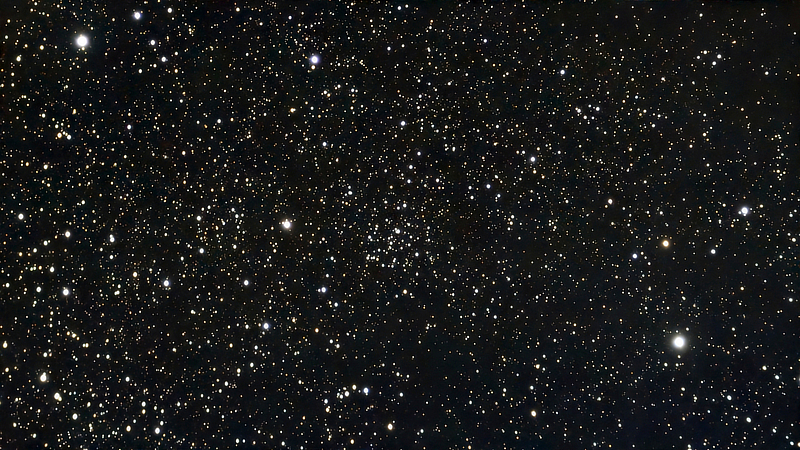 An image of open cluster NGC 381 in Cassiopeia taken by Patrick Maloney with his ZWO Seestar S50