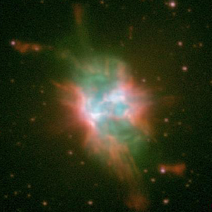 An composite colour image of planetary nebula NGC 6778 in Aquila taken by the Nordic Optical Telescope in La Palma, Canarias