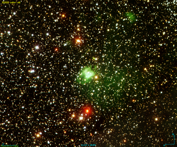 NGC 6857 in Cygnus provided by Sloan Digital Sky Survey (SDSS)