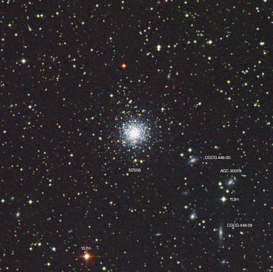 NGC 7006 - Image courtesy of John Vickers and the Back River Observatory