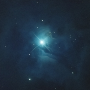 An image of reflection nebula NGC 7023 provided by Prof. Robert Vanderbei