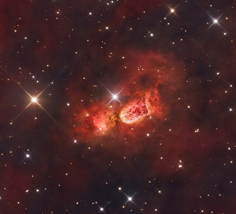 An image of the emission nebula Sh2-106 in Cygnus courtesy of Adam Block/Mount Lemmon SkyCenter/University of Arizona An image of the emission nebula Sh2-106 in Cygnus courtesy of Adam Block/Mount Lemmon SkyCenter/University of Arizona