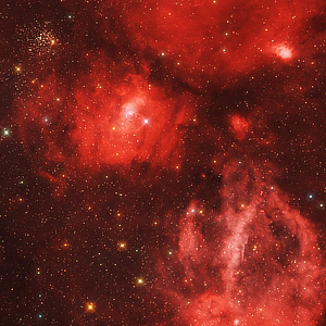 An image of the Lobster Claw (Sh2-157) in Cassiopeia by David Ratledge