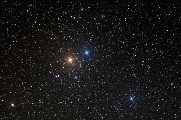 An image of open cluster Stephenson 1 provided by Gregg Ruppel